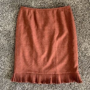 Le Suit Tweed Pleated Hem Pencil Skirt 18